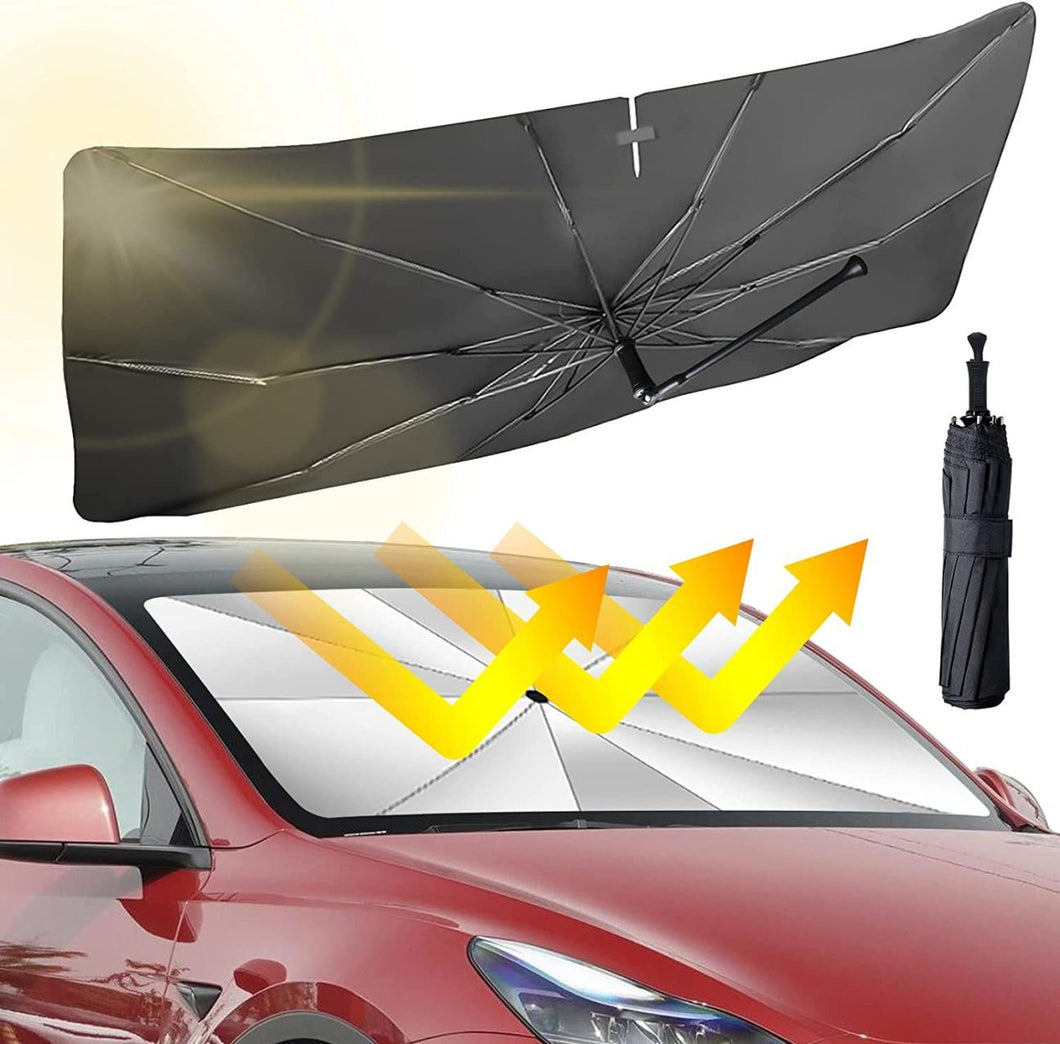 【LAST DAY SALE】Windshield Sun Shade Umbrella - Fits every vehicle!