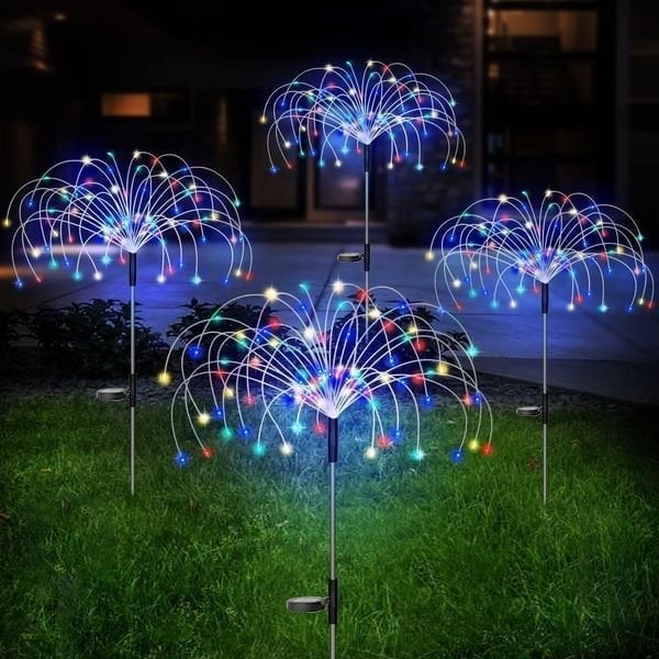 【LAST DAY SALE】- Waterproof Solar Garden Fireworks Lamp