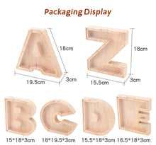 Load image into Gallery viewer, 🔥 Last Day Promotion - Wooden Letter Piggy Bank - Gift For Kids
