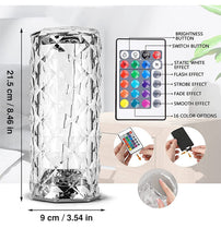 Load image into Gallery viewer, 【LAST DAY SALE】Touch Control Rose Crystal Lamp
