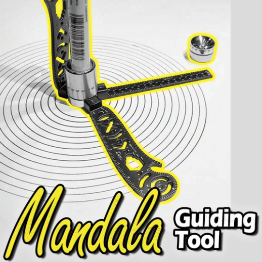 Mandala Drawing Ruler/Protractor