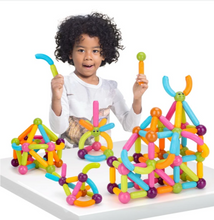 Load image into Gallery viewer, Magnetic Balls and Rods Set Educational Magnet Building Blocks
