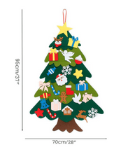 Load image into Gallery viewer, LED DIY Felt Christmas Tree - 32 Piece Set
