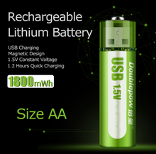 Load image into Gallery viewer, 【BLACK FRIDAY SALE】FastPower™ USB Rechargeable AA Batteries - 10PCS (10 Batteries)
