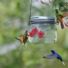 Load image into Gallery viewer, 【50% OFF】Mason Jar Hummingbird Feeder
