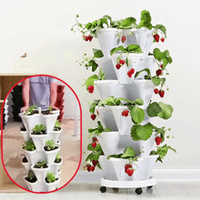 Load image into Gallery viewer, Flower Tower™ Vertical Stacking Plant Pots
