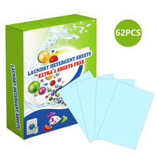 Load image into Gallery viewer, Natural Laundry Detergent &amp; Spray Sheets - 62pcs 【Limited Time Sale- 50% OFF】
