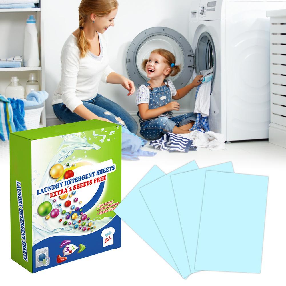 Natural Laundry Detergent & Spray Sheets - 62pcs 【Limited Time Sale- 50% OFF】